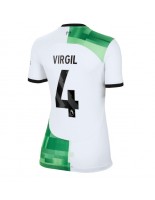 Liverpool Virgil van Dijk #4 Venkovní Dres pro Dámské 2023-24 Krátký Rukáv